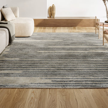 Khalil Modern Berber Stripe Area Rug
